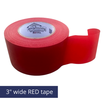 3" Red Vapor Barrier Construction Tape