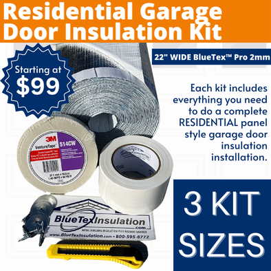 BlueTex™ 2mm Pro Residential Garage Door Insulation Kit