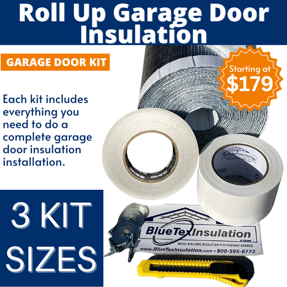 BlueTex™ 50" Wide Pro Roll Up Garage Door Kit