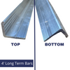 48" Wide Aluminum Term Bars for BlueTex™ Cover System