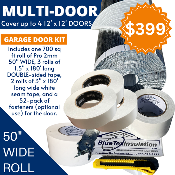 BlueTex™ 2mm Pro Roll Up Garage Door Kit