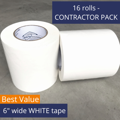 Insulation Solutions Viper Vapor Tape, White Polyethylene Seam