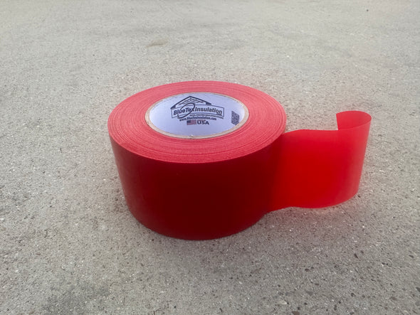 3" Red Vapor Barrier Construction Tape