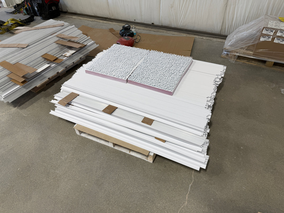 TermBars and screws painted white before going up.