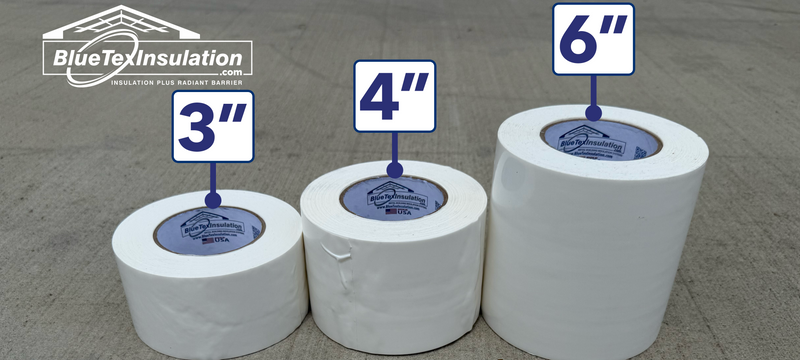 White vapor barrier seam tape