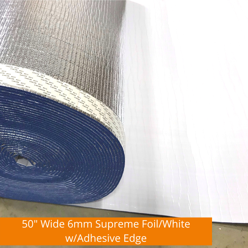 BlueTex™ 6mm 50 Wide Foil/White + Foam insulation – BlueTex Insulation