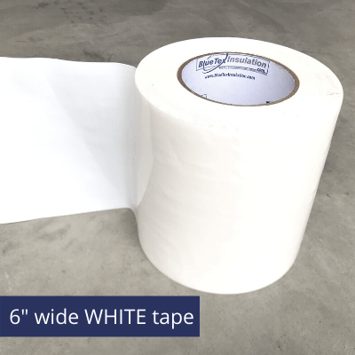 6" White Vapor Barrier Seam Tape