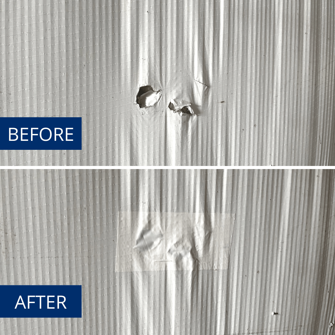 6 White Vapor Barrier Insulation Repair Tape – BlueTex Insulation