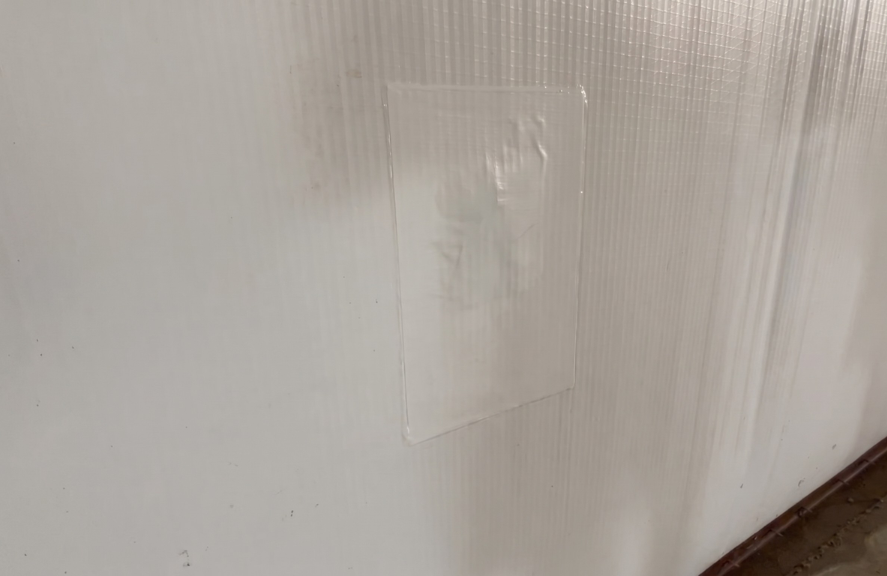 After using 6 inch repair tape